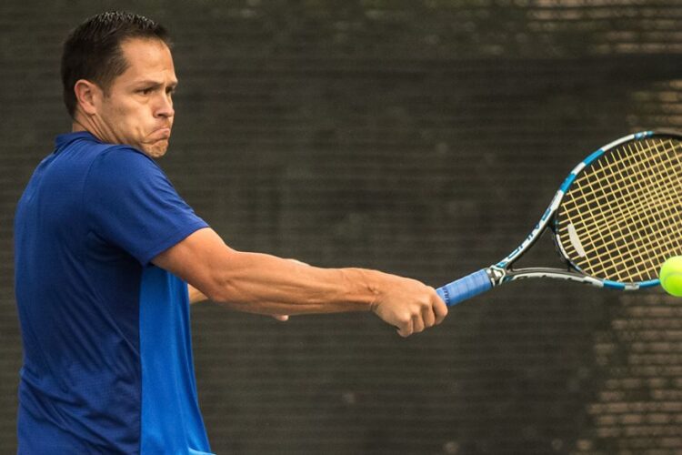 Backhand. shot is played by swinging the racquet around the player’s body in the direction where a player wants the ball to go.