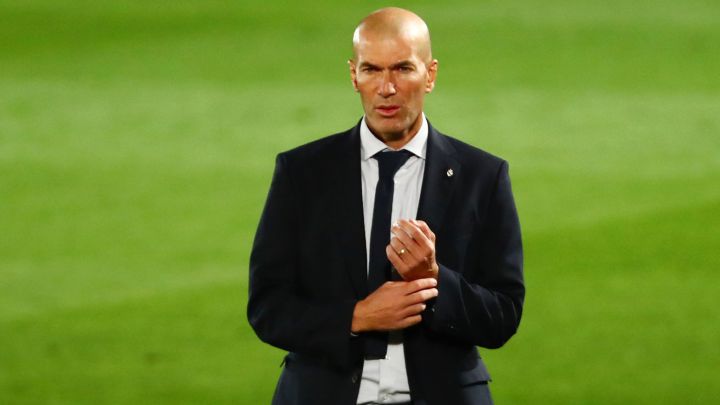 Zinedine Zidane, a French former professional football player who played as an attacking midfielder.